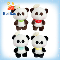 Peluches Panda Réalistes Adorables, Poupées Panda Douces en Peluche, Jouets en Peluche de Dessin Animé pour Machine à Pinces, Cadeaux pour Enfants