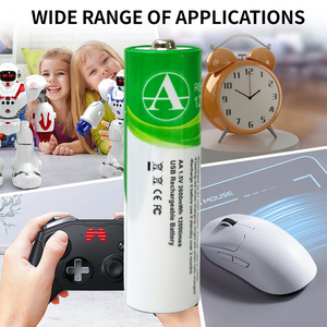 IILEER baterai isi ulang Ion litium kapasitas besar 1200 siklus 1400mAh 2600mWh 1.5V dengan Port tipe-c - Product Image 4