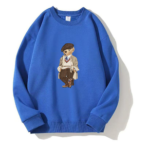 <span class=keywords><strong>Felpa</strong></span> Unisex Rosa <span class=keywords><strong>con</strong></span> Collo Tondo e Motivo Orso Termotrasferito, Foderata in Pile, Vestibilità Ampia <span class=keywords><strong>con</strong></span> Spalle Cadenti - Product Image 6