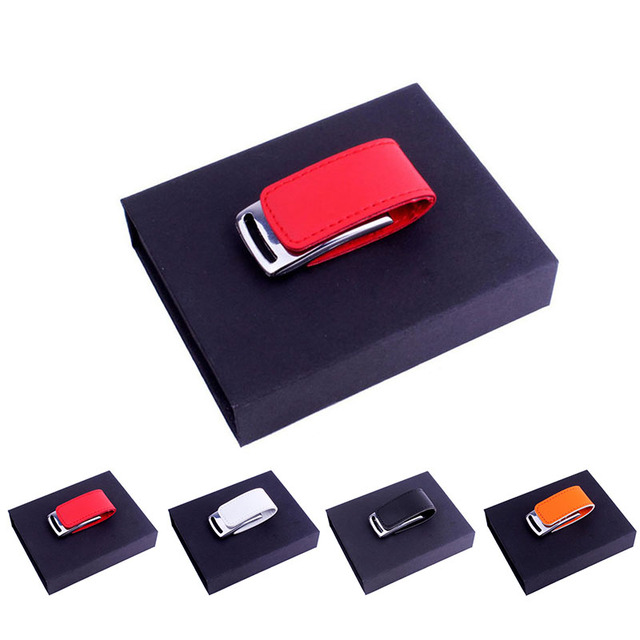 Corporate Gifts With logo Leather Pendrive 6GB 32GB 64GB 128GB Memory Stick Promotional Classic Usb 2.0 Flash Drives