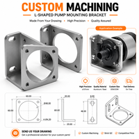 Base de support de pompe en acier épais découpée au laser avec trous d'ancrage pour plateforme de montage de pompe submersible, conception personnalisée