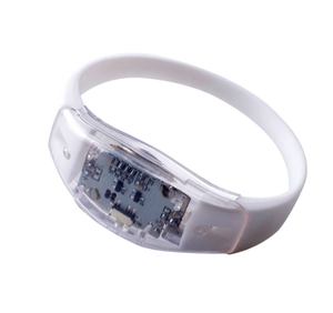 Personaliza tu Propio Logotipo, Pulsera LED de Alta Calidad para Eventos, Pulsera LED de Silicona Activada por Sonido para Fiestas - Product Image 4