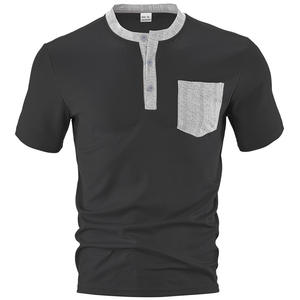 เสื้อผ้าบุรุษสไตล์ยุโรปและอเมริกาสำหรับการค้าข้ามพรมแดน สินค้าใหม่รับซัมเมอร์ ซักเครื่องได้ มีกระเป๋าปะ  กระดุมแบบเปิด - Product Image 4