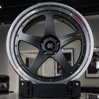 Jantes forgées XINGTU en fibre de carbone, finition or, 5 branches, pour Ford GT 5x114.3, Porsche 911 5x130, BMW M3 M4 5x120
