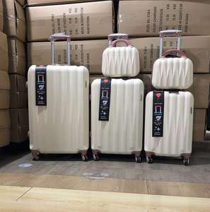 13 15 20 2428インチレディトロリー5個/セット化粧品ケースバッグプラスチックスーツケース付きの新しい旅行荷物 - Product Image 2