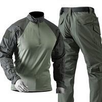 Ensemble de camouflage tactique pour homme à manches longues, respirant et à séchage rapide, pour la chasse et les activités de sécurité en extérieur