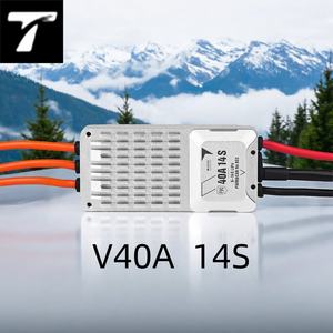 Controlador Electrónico de Velocidad (ESC) Profesional V40A 40A 14S HV, Impermeable, Onda Sinusoidal, para <span class=keywords><strong>Aviones</strong></span> de Ala Fija, VTOL y Aeronaves de Rotor Inclinable - Product Image 1