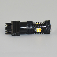 Pièces et accessoires automobiles, ampoule LED de voiture T25 16LED 16SMD 3030 3157, double couleur blanc/jaune, éclairage de voiture à commutation de couleur, remplacement 12V