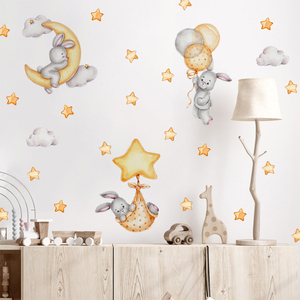 Adesivi murali autoadesivi per camerette con decorazioni per <span class=keywords><strong>stelle</strong></span> <span class=keywords><strong>e</strong></span> orsi camera da letto - Product Image 3