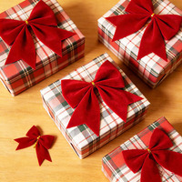 Moderne Rote Polyester-Schleifen Weiche Langlebige Weihnachtsdekoration Christbaum-Schleife Heim-Deko Neujahrsgeschenk Hochzeitsgeschenke DIY