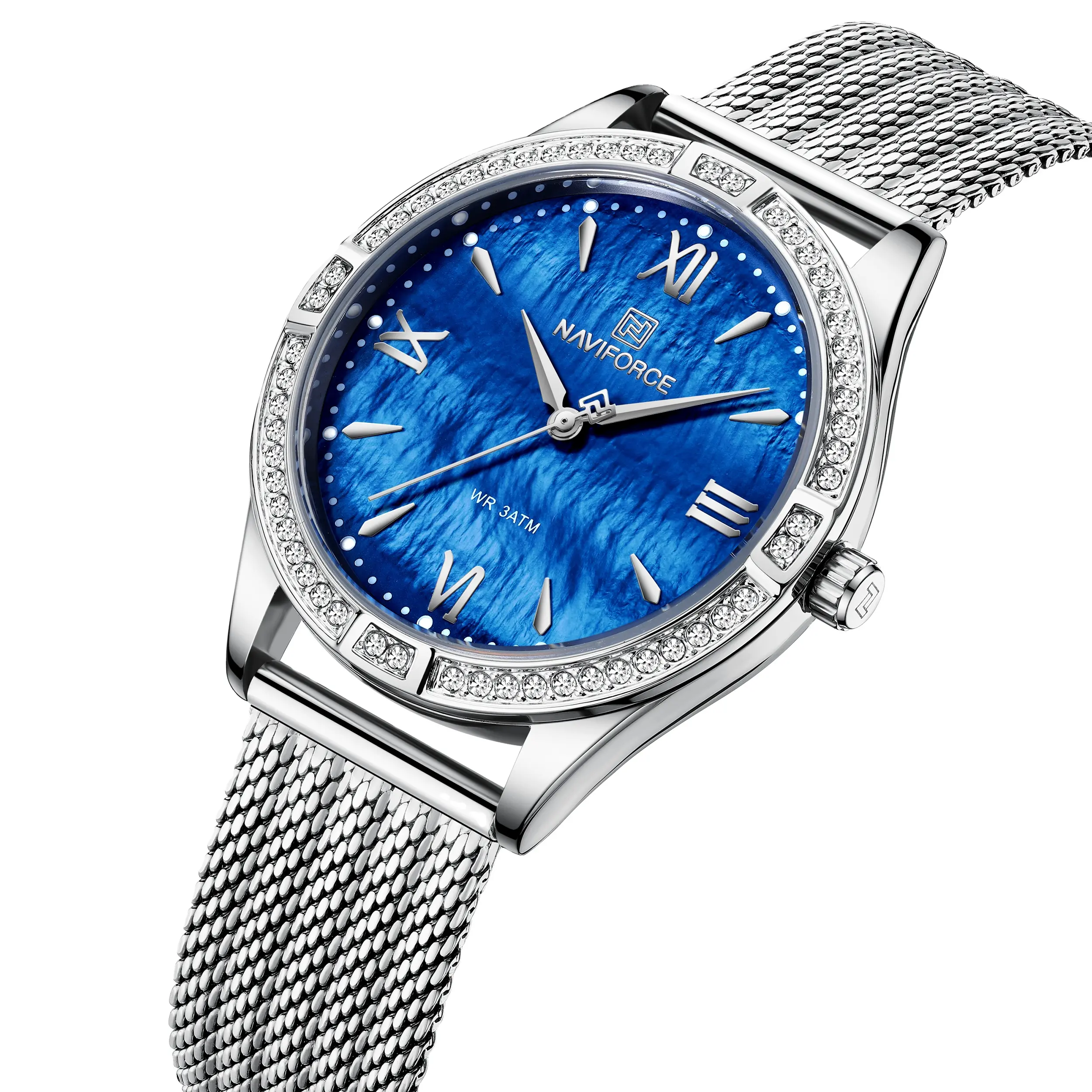 2023 Nieuwe Naviforce 5028 Vrouwen Horloge Luxe Reloj Polshorloge Rvs Waterdichte Klok Quartz Uurwerk Horloges Dames