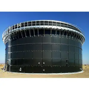 Glass-Fused-to-Steel-Tanks mit Doppel membran dächern Smart Tank auf Biogas Anaerobe Verdauung