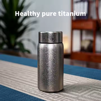Hot 200ml pur titane isolé sous vide tasse gobelet tasse de voyage fiole à vide et thermos pour voyage et classes bouteille d'eau