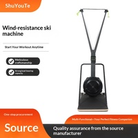 Machine de ski résistante au vent, pliable en acier, pour fitness commercial, simulation d'exercice aérobie en intérieur, fourniture directe du fabricant