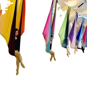 नायलॉन कपड़े हवाई योग हैममॉक एंटी-ग्रेविटी अपवर्जन इनडोर और आउटडोर उपयोग के लिए उड़ान स्विंग के साथ हैममॉक - Product Image 1