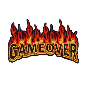 Nhà Máy Trực Tiếp Bán Punk Cháy Thêu Các Bản Vá Lỗi Cổ Phiếu Phong Cách Mới Keo Mặt Sau DIY Thời Trang Áo Thêu Pacthes - Product Image 1