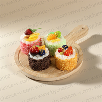 Set de Decoración de Mini Pasteles Artificiales, Postres Falsos de Aspecto Delicioso para Buffet, Restaurante, Hotel, Decoración de Graduación