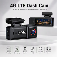 Caméra embarquée VIEVGUARB T42 4K avec vision nocturne, contrôle par application, double objectif, 4G LTE