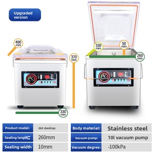 DZQ400TS US Tabletop Single-Chamber Vacuum Sealer for Dry Tea Leaves With High <b>Suction</b> Power and Consistent Performance Tabletop - Product Image 3
