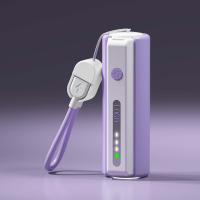 Power Bank Mini 5000mAh Senter Super Terang 22.5W PD Pengisian Cepat Port Tipe-C Kompatibel dengan Smart Watch dan Earphone Portabel