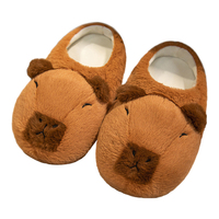Vente en gros de chaussures pantoufles d'intérieur pantoufles en peluche pour chambre à coucher personnalisées pantoufles en peluche pour la maison pantoufles Capybara en peluche personnalisées pour l'hiver