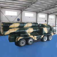 Décoration extérieure gonflable géante : Grand modèle de char d'assaut, de voiture blindée, de lance-roquettes, de Panzer pour promotion et exposition