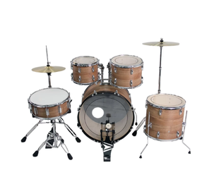 Batterie de percussions chromée OEM ODM pour 5 tambours et 2 cymbales, instrument de musique, batteries bon marché avec cymbales - Product Image 1