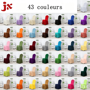 Housse de chaise plissée en spandex pour banquets de mariage en hôtel, vente en gros - Product Image 4