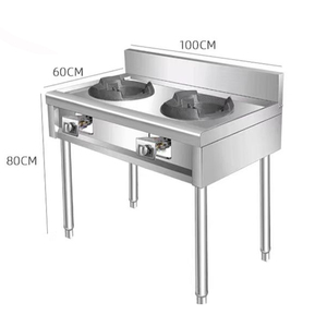 100*60*80cm đơn giản thương mại thép không gỉ đôi Burner <span class=keywords><strong>gas</strong></span> đung Bếp <span class=keywords><strong>gas</strong></span> phẳng - Product Image 1