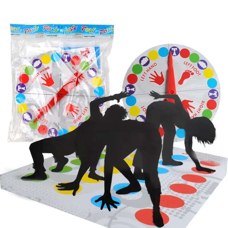 Juego Twister personalizado para niños y adultos, juguetes para interiores y exteriores, divertido juego giratorio, deportes interactivos