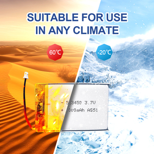 523450 <span class=keywords><strong>3.7V</strong></span> 1000mAh Polymer sư tử Pin <span class=keywords><strong>Lithium</strong></span> cho các thiết bị đeo thông minh - Product Image 3