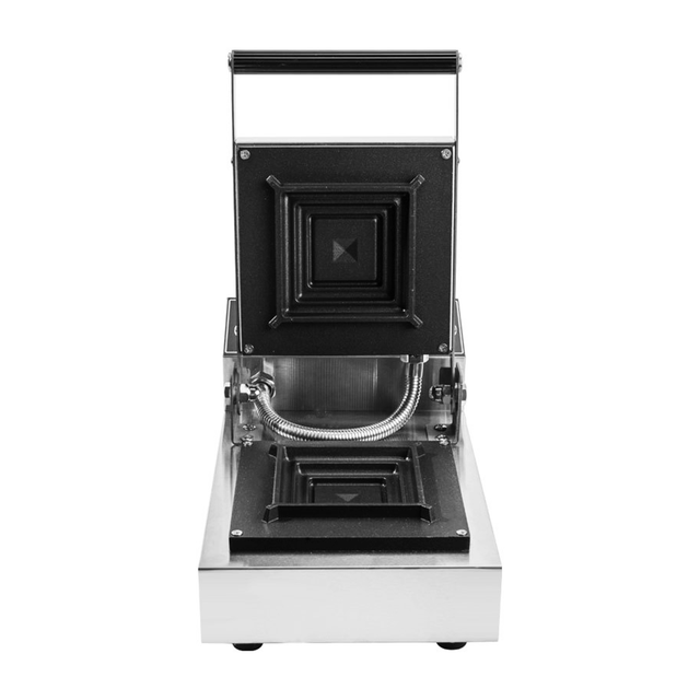 CNC Commercial 0.9kW Panini Ice Cream Sandwich Press Maker New Thickened Stainless Steel Non-Stick Coating Touch Control