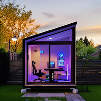 Cabine de travail privée modulaire isolée à prix abordable, abri de jardin préfabriqué, bureau extérieur, pod, cabine Apple