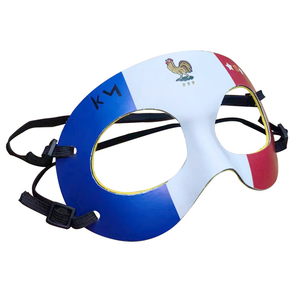Masque pour les yeux HLC <span class=keywords><strong>ACC</strong></span>, nouvelle tendance, drapeau français européen, coq, Halloween, cosplay, masque de mascarade pour les fournitures de fête à thème football - Product Image 3