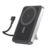 Pengisi Daya Nirkabel Magnetik 15W, Power Bank Portabel, Baterai Li-Polymer, Antarmuka Tipe-C. Satu Perangkat Serbaguna