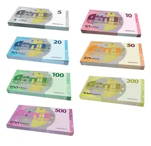 10 20 50 100 200 500 Euros Bills Paper Notes Zip lock Bag Small Pouch With Clear Window 1-3.5G Mylar Small Bag Customized Design