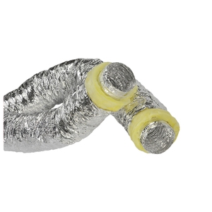 HVAC Glasswool Insulated Flexible <b>Duct</b> for Hospital and School <b>Air</b> <b>Conditioning</b> Ventilation Systems Heat Resistant Energy Saving - Product Image 3