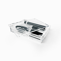 Boîte de présentation personnalisée en acrylique pour ouvre-bouteille, boîte de rangement transparente pour vin avec compartiments, idéale pour les étagères de présentation de bar à domicile