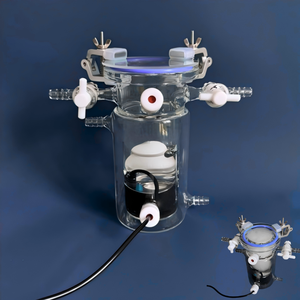 Reaktor Fotokatalitik Kaca Kuarsa yang Dapat Disesuaikan dengan Kontrol Suhu untuk Produksi H2/O2, Pengurangan CO2 & Fotodegradasi - Product Image 4