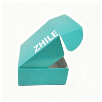 Dossiers ondulés haut de gamme avec logo, pelliculage mat, écologiques, recyclables, emballages d'expédition colorés pour les abonnements de vêtements