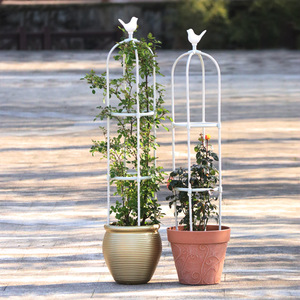 Treillis en forme <span class=keywords><strong>de</strong></span> tête d'oiseau pour plantes, support pour fleurs, vignes, jardin intérieur/extérieur, très adapté aux roses, aux clématites, aux plantes grimpantes, balcon, cour, pots - Product Image 6