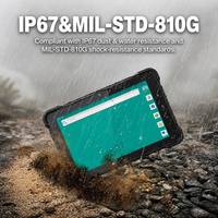 Tableta Robusta para Vehículos de 10.1 Pulgadas, 4G, GPS, MIL-STD-810G, Android 13, Personalizada para Gestión de Flotas