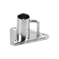 Accessoires de bateau de haute qualité, acier inoxydable de qualité marine, support de poteau triangulaire à 90 degrés de 1 pouce