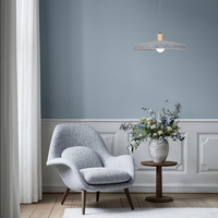 Nouvelle lampe suspendue acoustique en feutre gris à économie d'énergie, angle de faisceau de 360°, taille moyenne, pour éclairage de plafond de maison, bureau, restaurant