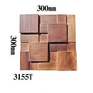 Cong 3D âm thanh khuếch tán tường Bảng điều khiển nội thất gỗ tấm cách nhiệt trang trí trần rắn Walnut gỗ wallboard tấm - Product Image 3