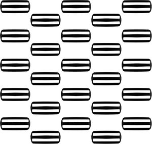 Strapworks Black <b>Plastic</b> Tri Glide <b>Slide</b> For Bag Straps Rifle Slings Dog Collars Inch Pack - Product Image 1