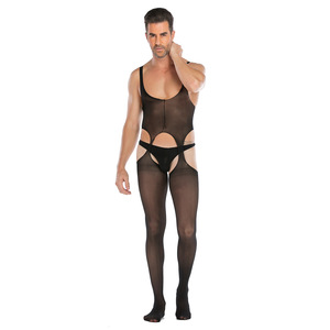 Collants résille classiques sexy pour hommes, collants stretch, combinaisons intégrales, <span class=keywords><strong>bas</strong></span>, lingerie, spandex/nylon, livraison rapide - Product Image 5