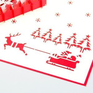 Emballage étoile personnalisé Design impression luxe son musique en vrac noël imprimé personnalisé cartes de vœux et enveloppes assorties - Product Image 3