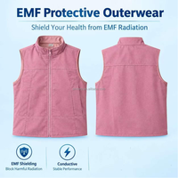 Özel EMF Koruyucu Yelek Metal Fiber Kumaş Anti Radyasyon Koruyucu Giyim OEM ODM