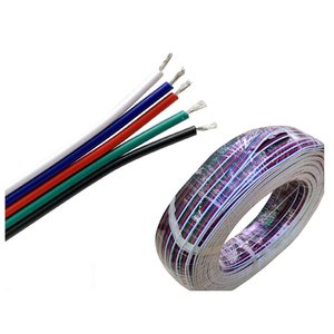 100 metri cavo cavo elettrico piatto Penta-Pole 5x0,25 mmq prolunga per striscia LED RGBW-materiali elettrici/ - Product Image 3